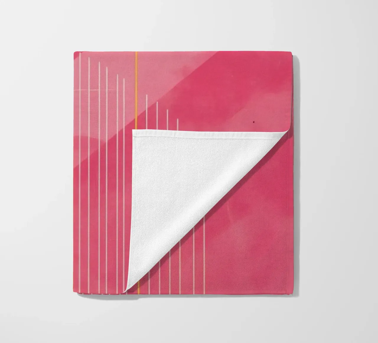 Composizione geometrica astratta con forme e linee telo mare da DesignDoodle