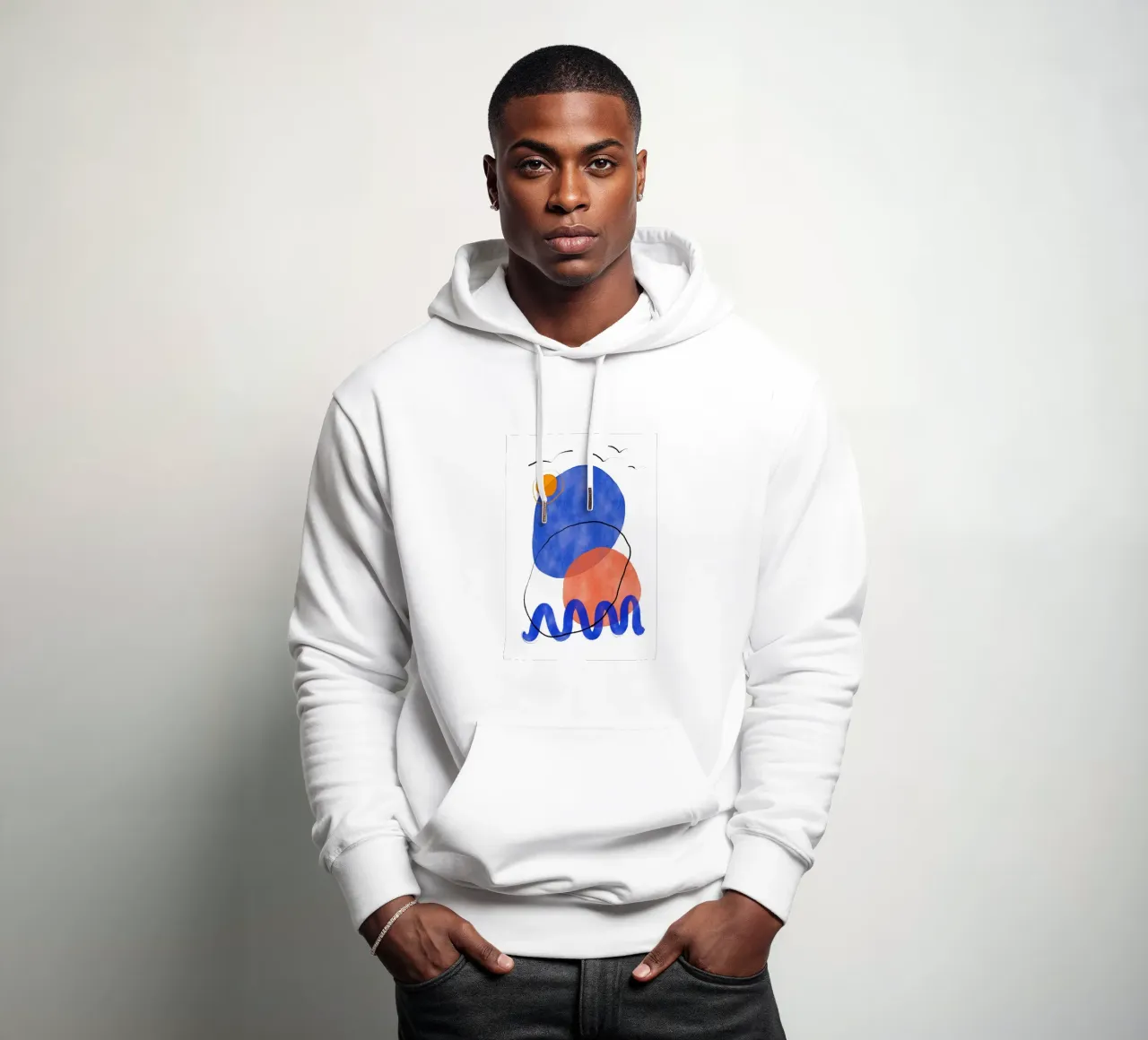 Playing Shapes No 6 sudadera con capucha de treechild