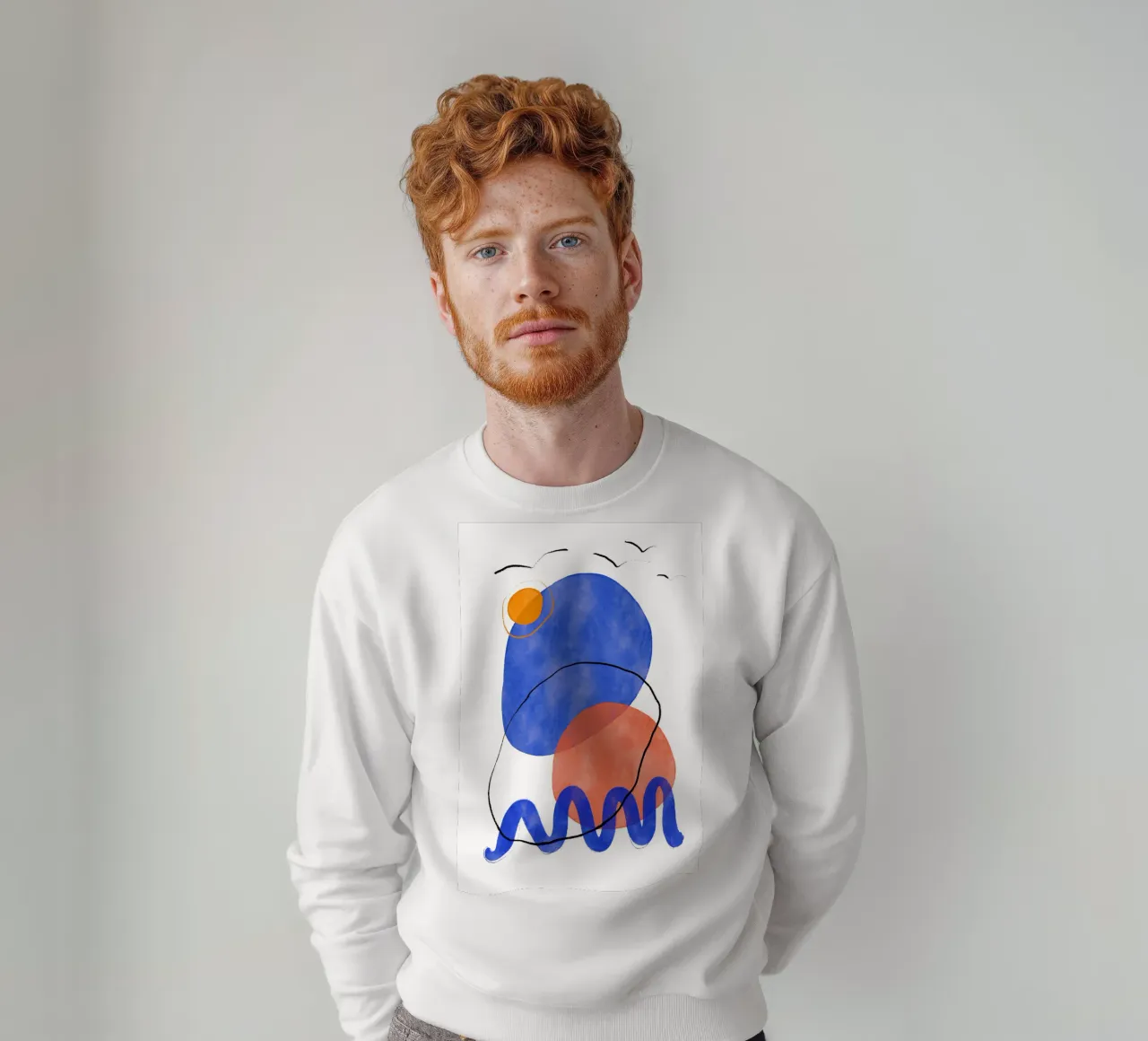 Playing Shapes No 6 felpa da treechild