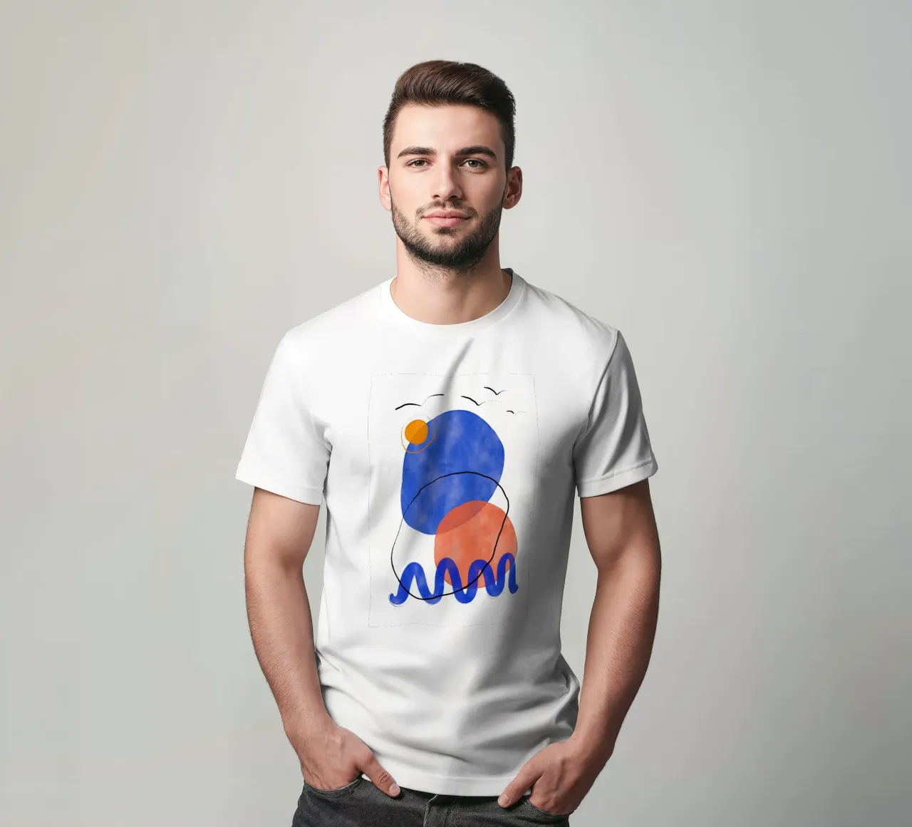 Playing Shapes No 6 t-shirt da treechild