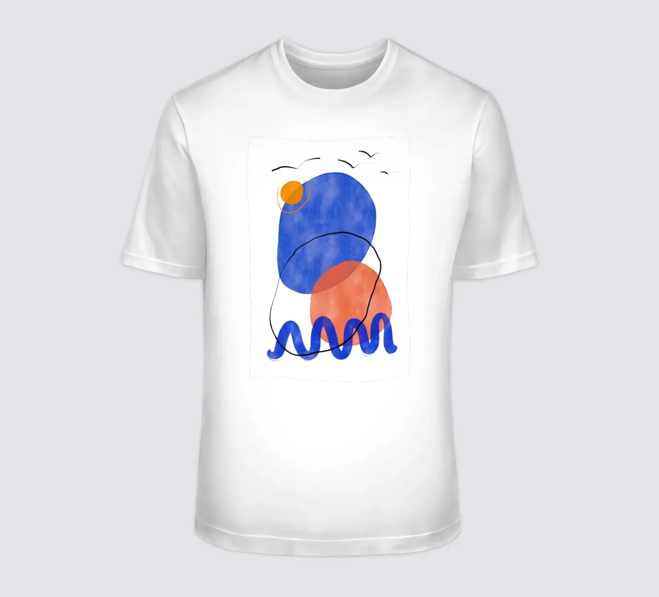 Playing Shapes No 6 t-shirt da treechild