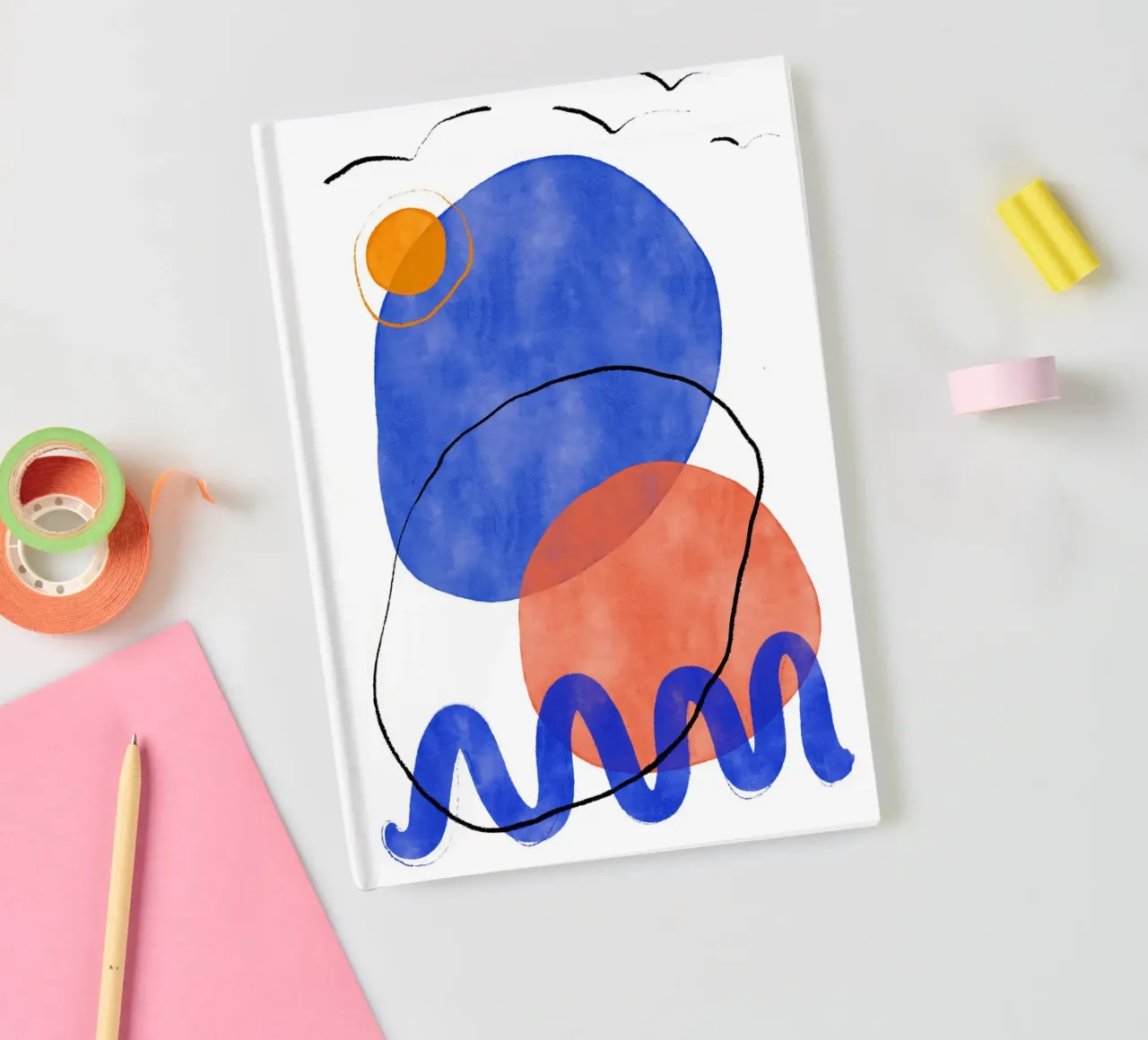 Playing Shapes No 6 notebook by treechild
