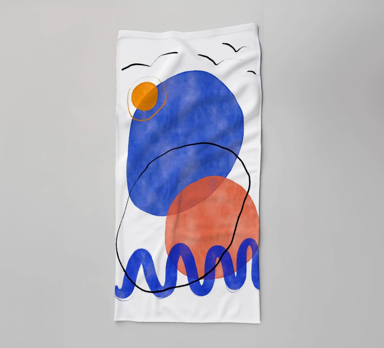 Playing Shapes No 6 Handtuch von treechild