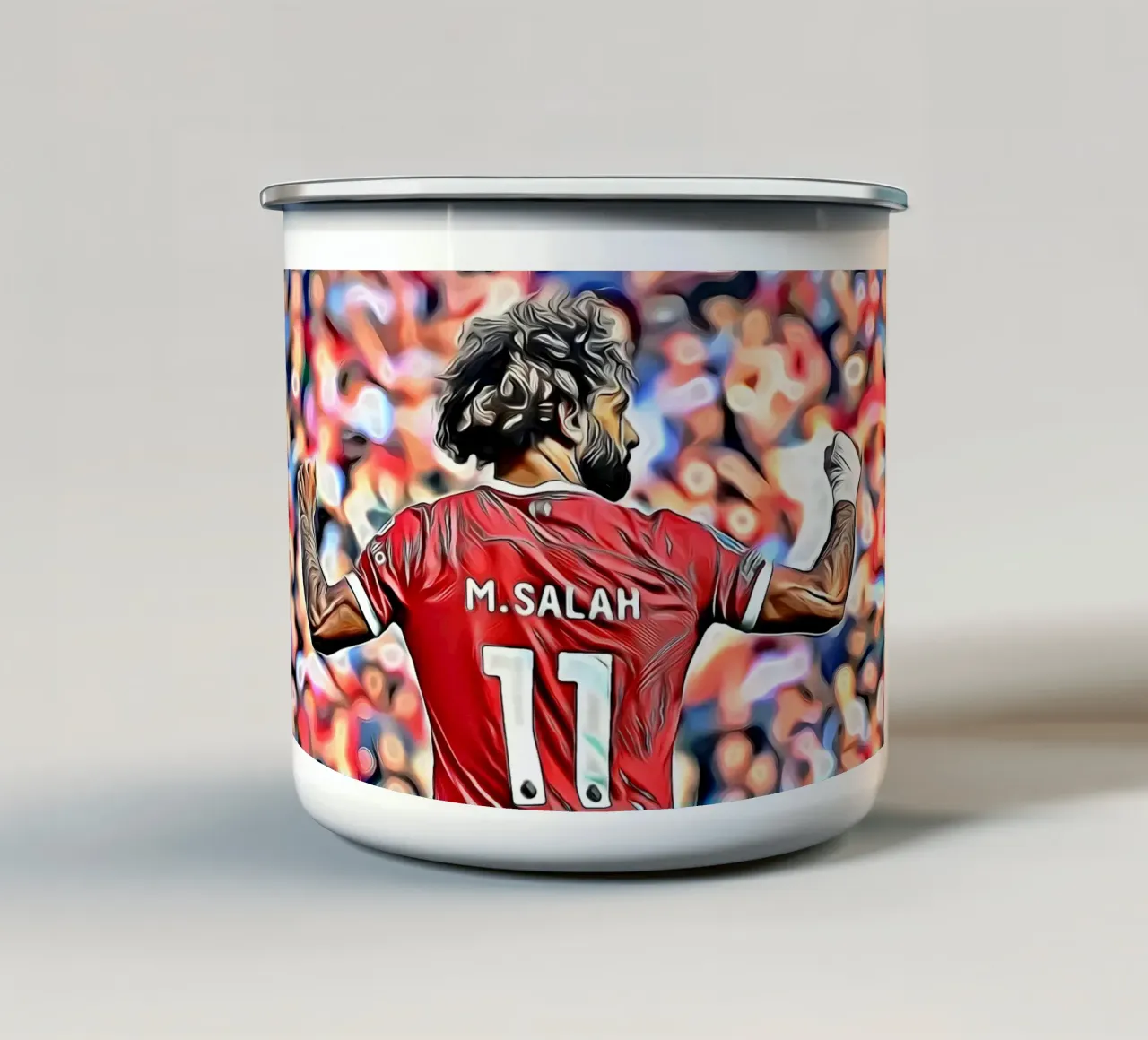 M Salah festeggia un gol tazza in smalto da dark eagle