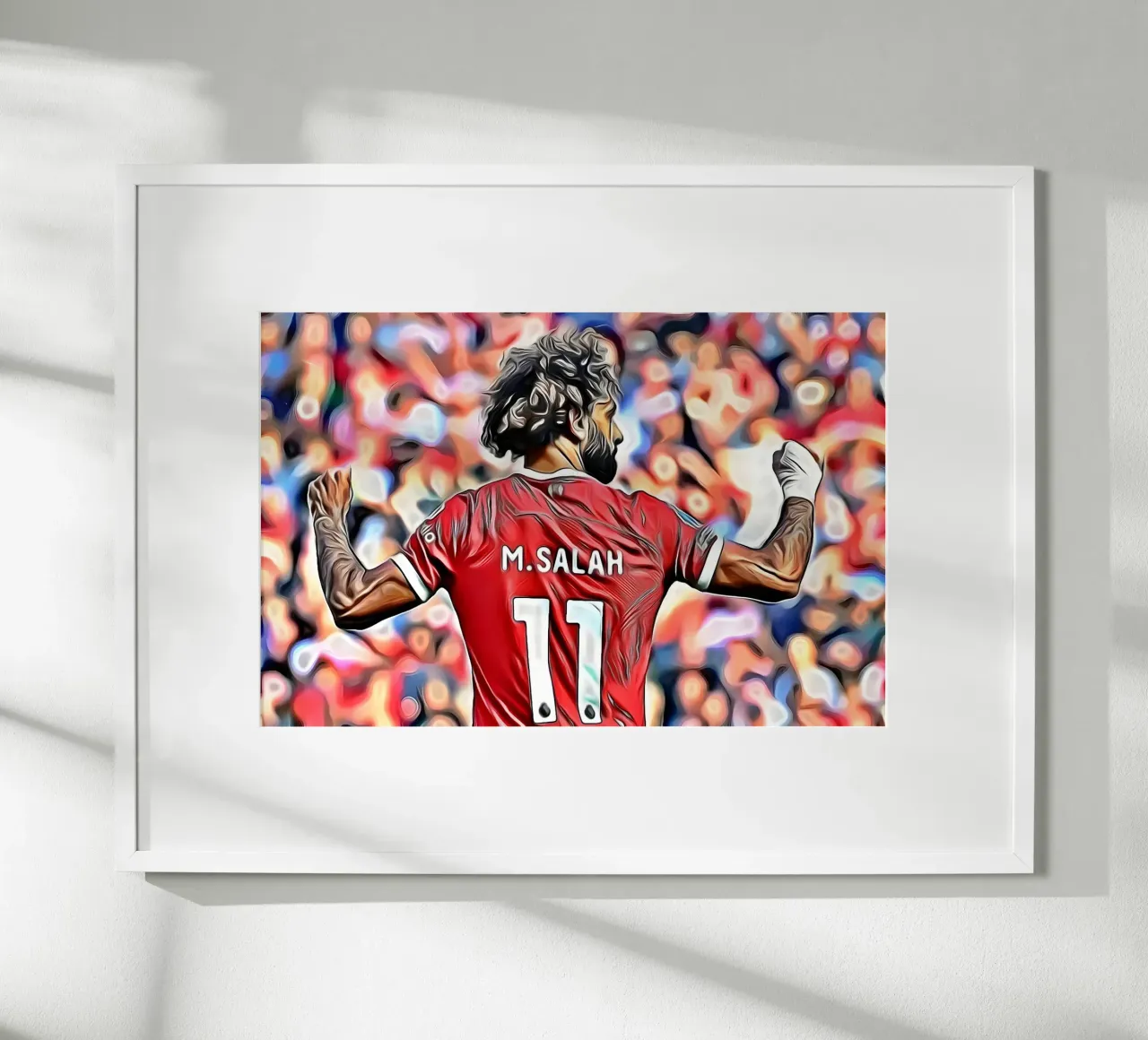 M Salah festeggia un gol poster con telaio in legno da dark eagle