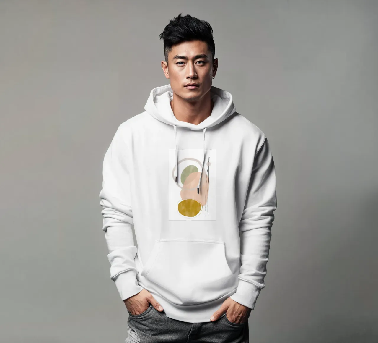 Playing Shapes No 3 felpa con cappuccio da treechild