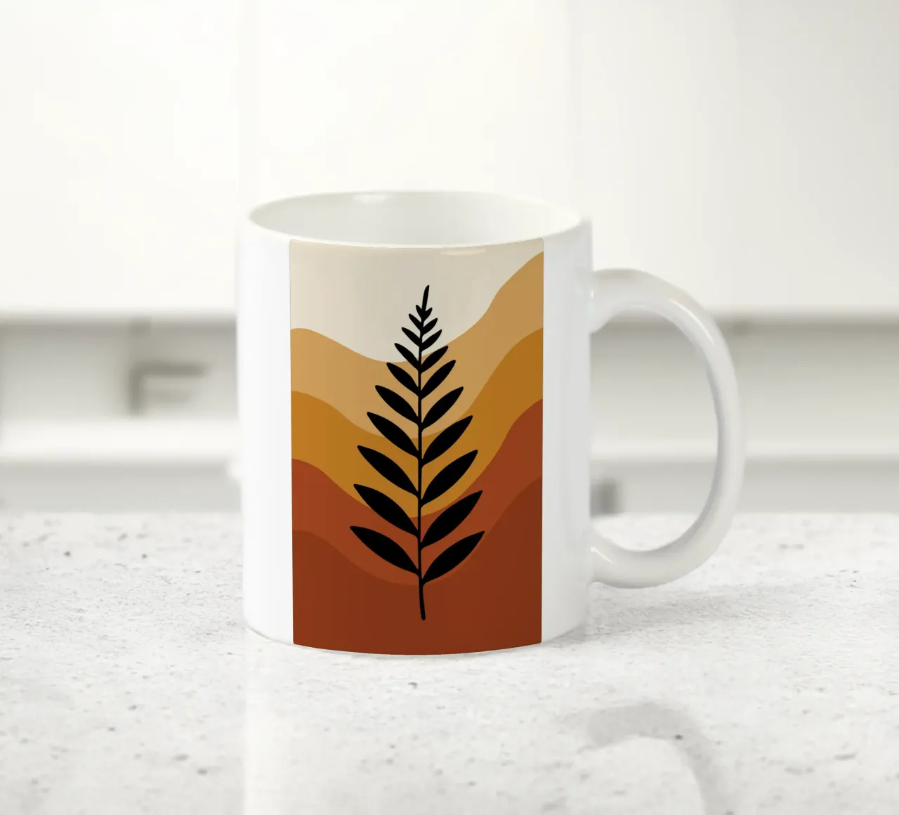 Boho Fern tazza in ceramica da LisaArtes