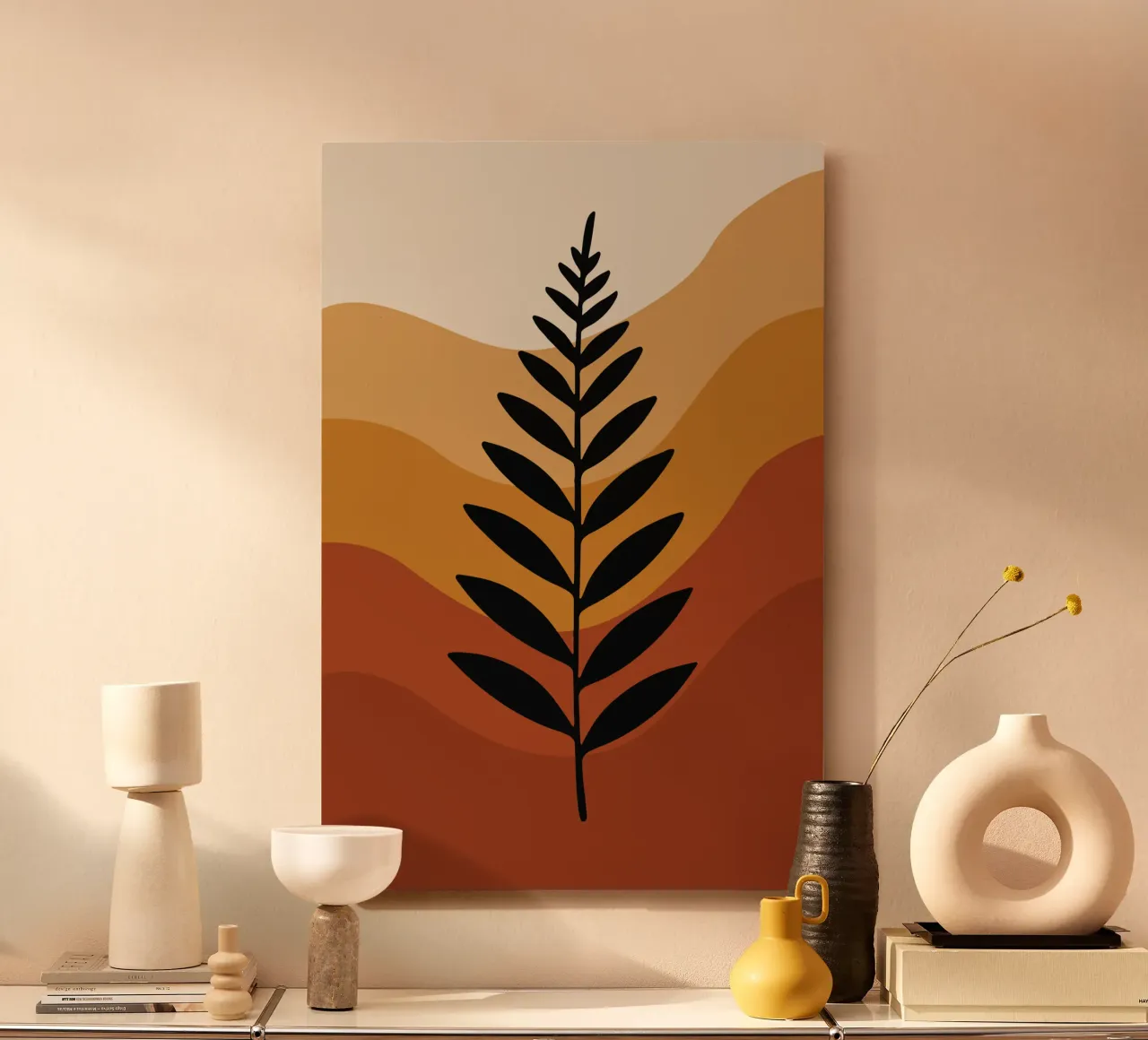 Boho Fern alluminio dibond da LisaArtes