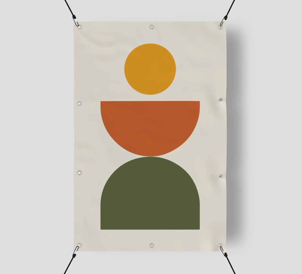 Boho Float Geometric Forms with Soft Shadows bâche pvc de LisaArtes