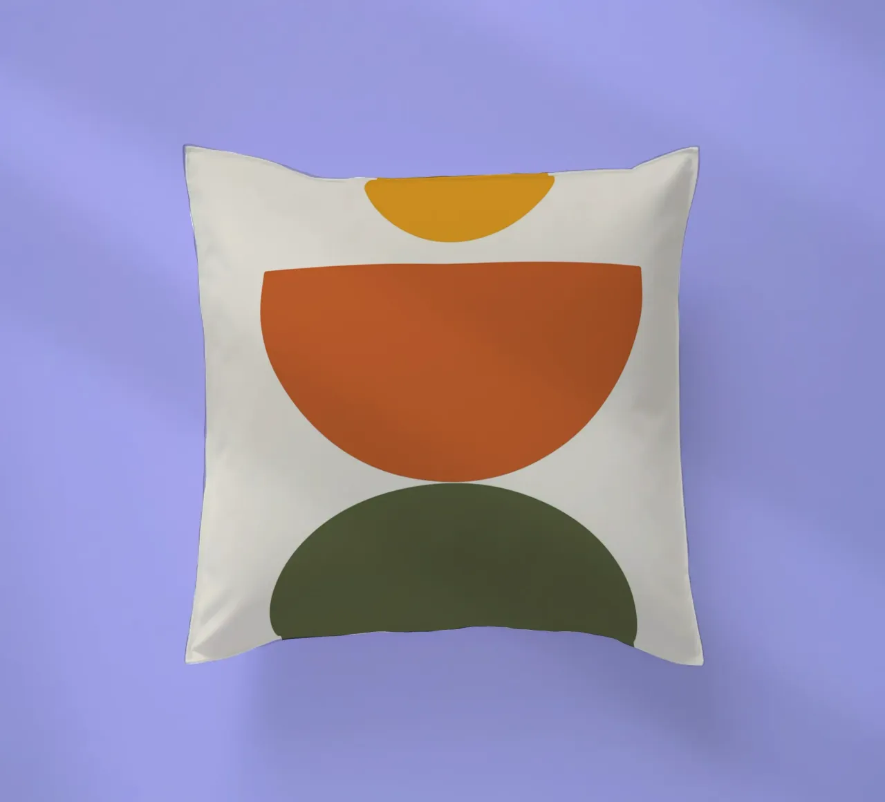 Boho Float Geometric Forms with Soft Shadows Kissen von LisaArtes