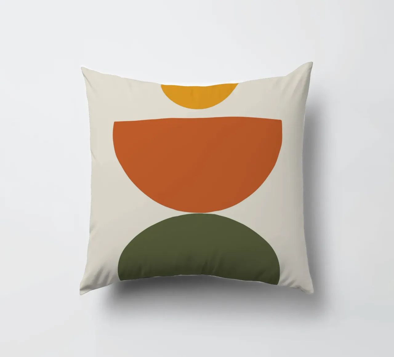Boho Float Geometric Forms with Soft Shadows Kissen von LisaArtes