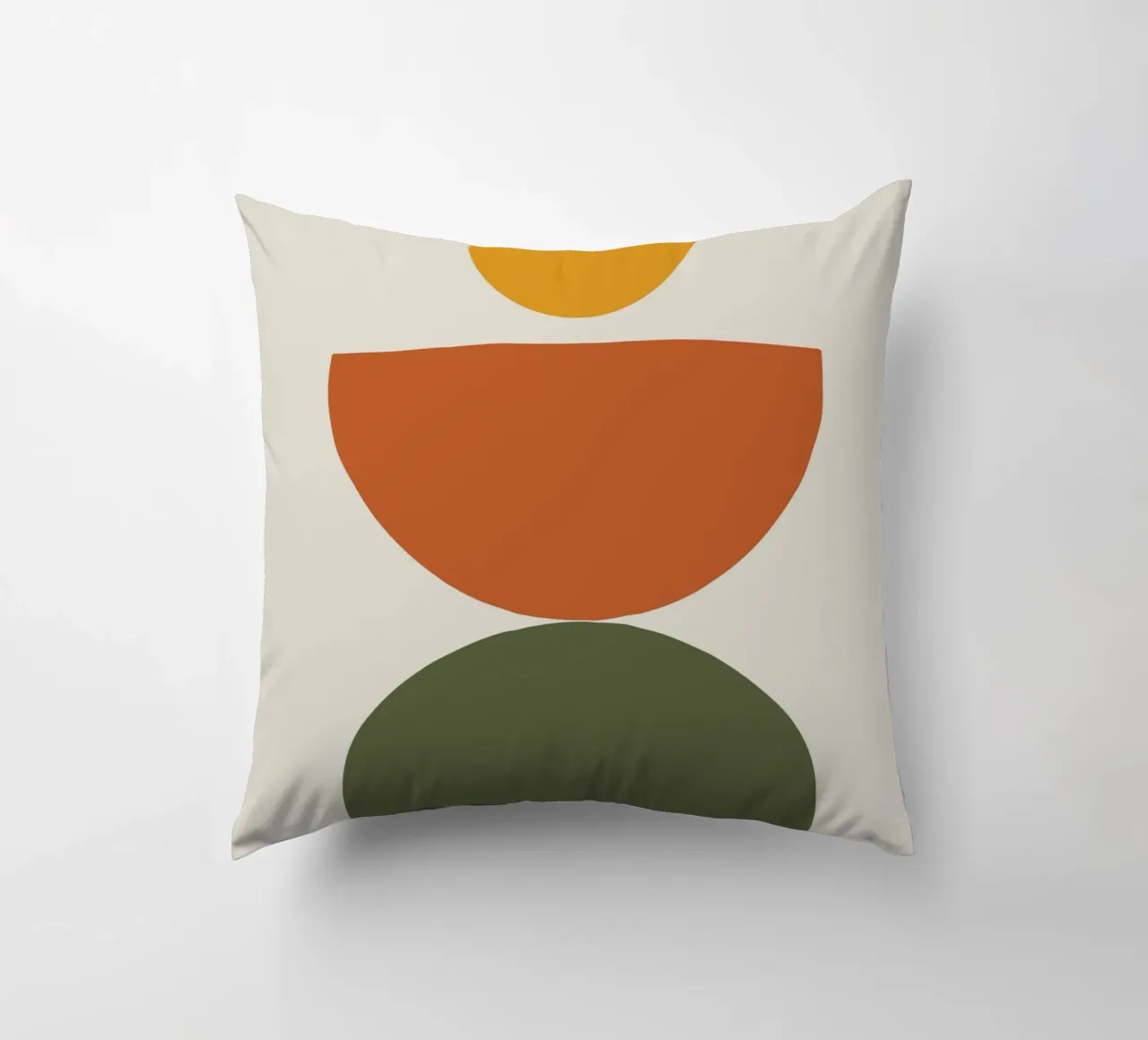 Boho Float Geometric Forms with Soft Shadows Kissen von LisaArtes