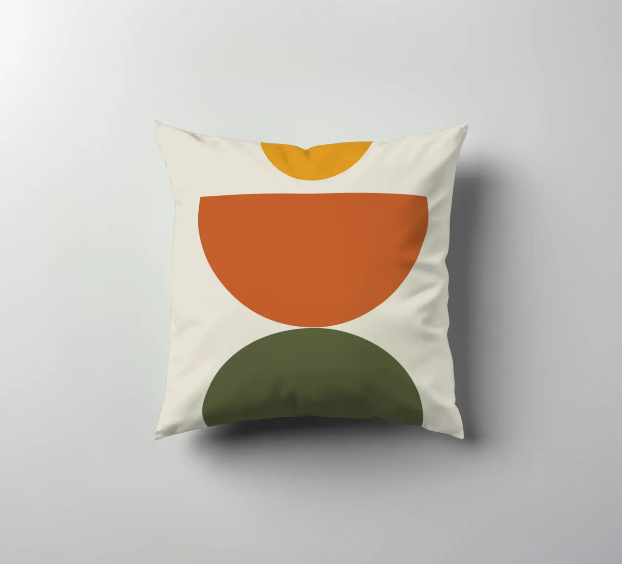 Boho Float Geometric Forms with Soft Shadows Kissen von LisaArtes