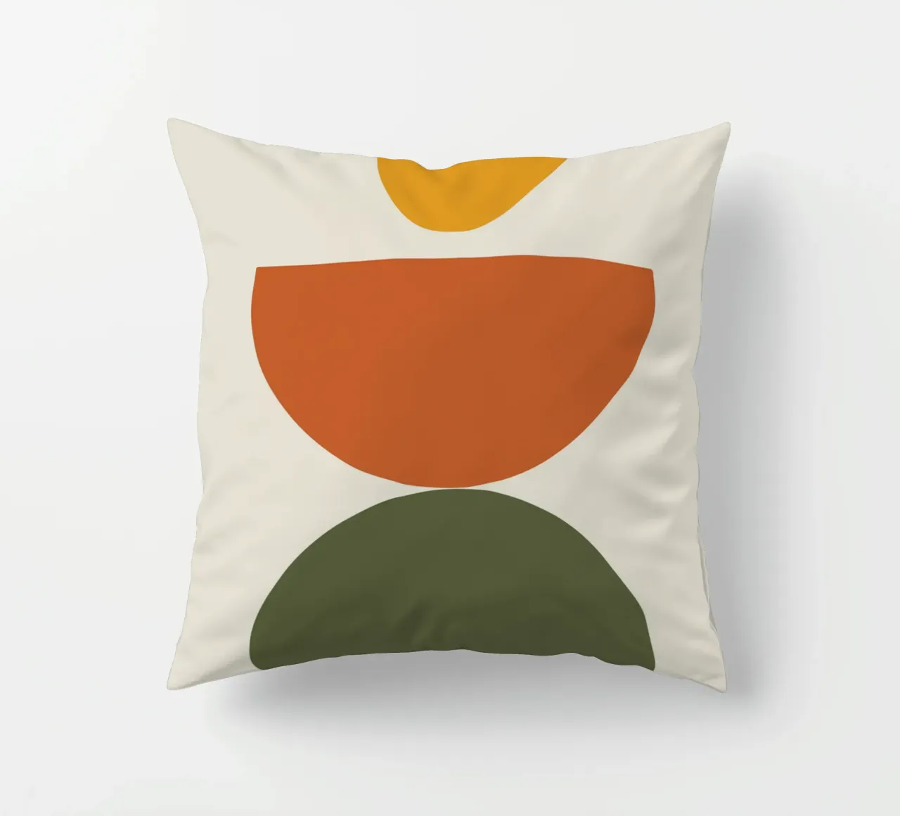 Boho Float Geometric Forms with Soft Shadows Kissen von LisaArtes