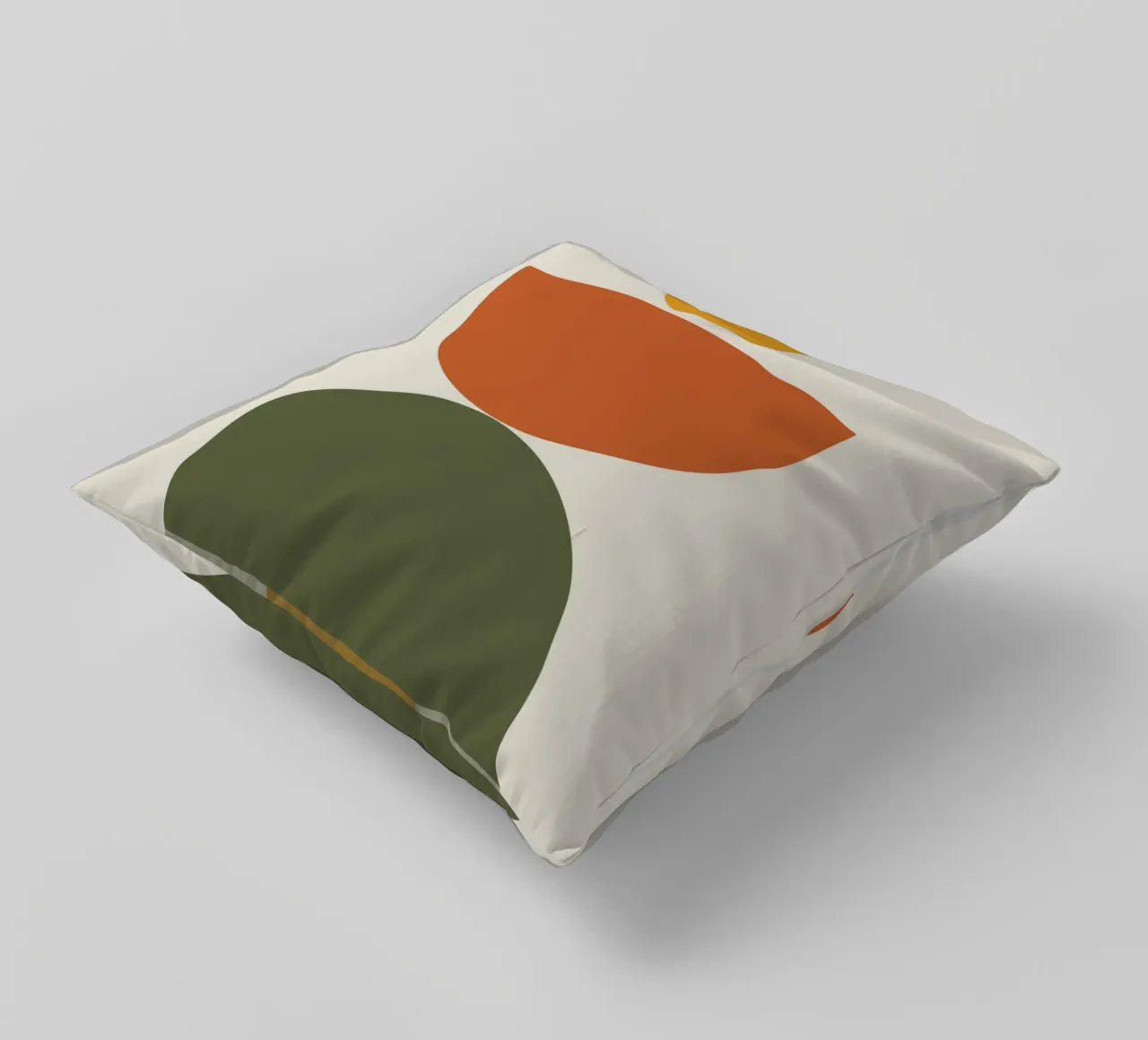 Boho Float Geometric Forms with Soft Shadows Kissen von LisaArtes