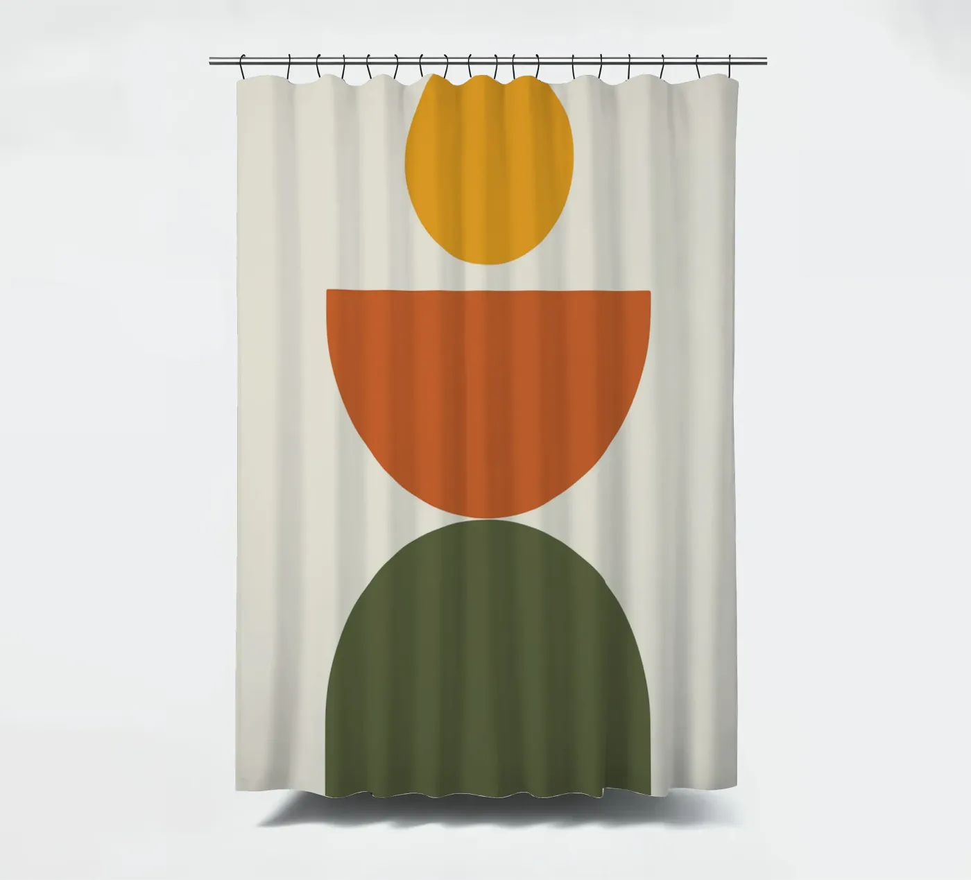 Boho Float Geometric Forms with Soft Shadows Duschvorhang von LisaArtes