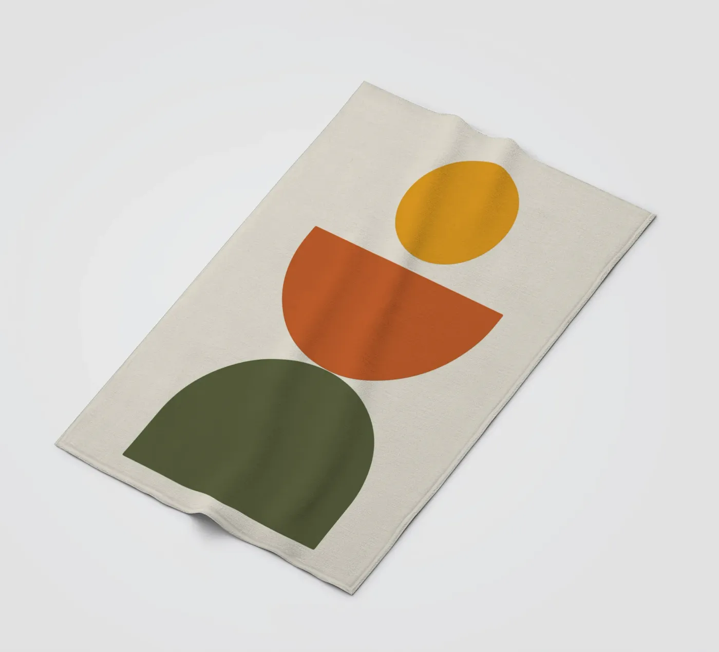 Boho Float Geometric Forms with Soft Shadows Fleecedecke von LisaArtes