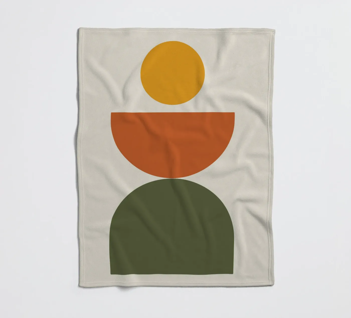 Boho Float Geometric Forms with Soft Shadows Fleecedecke von LisaArtes