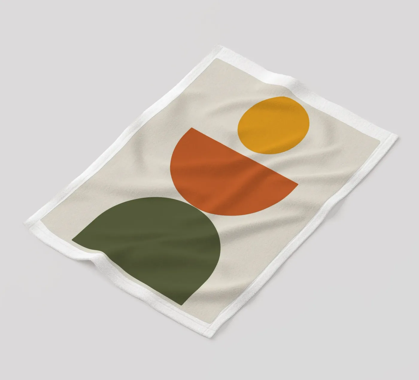 Boho Float Geometric Forms with Soft Shadows Fleecedecke von LisaArtes