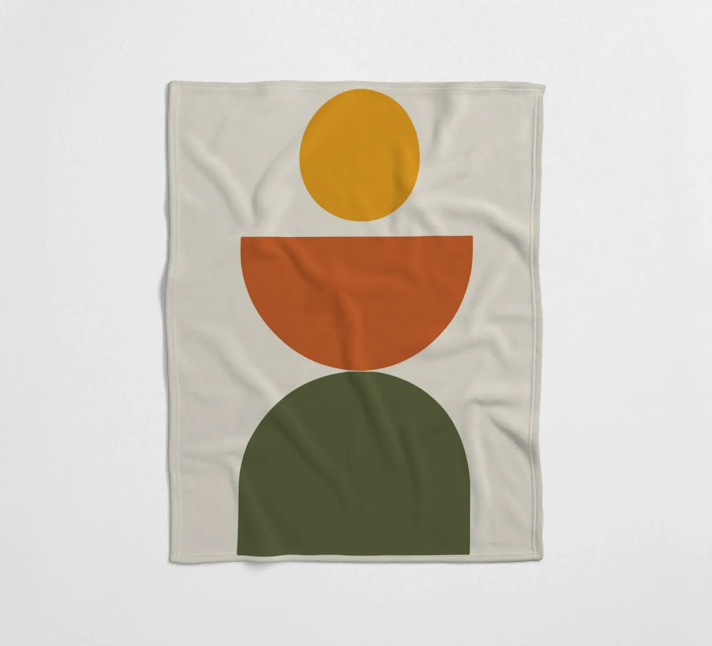 Boho Float Geometric Forms with Soft Shadows Fleecedecke von LisaArtes