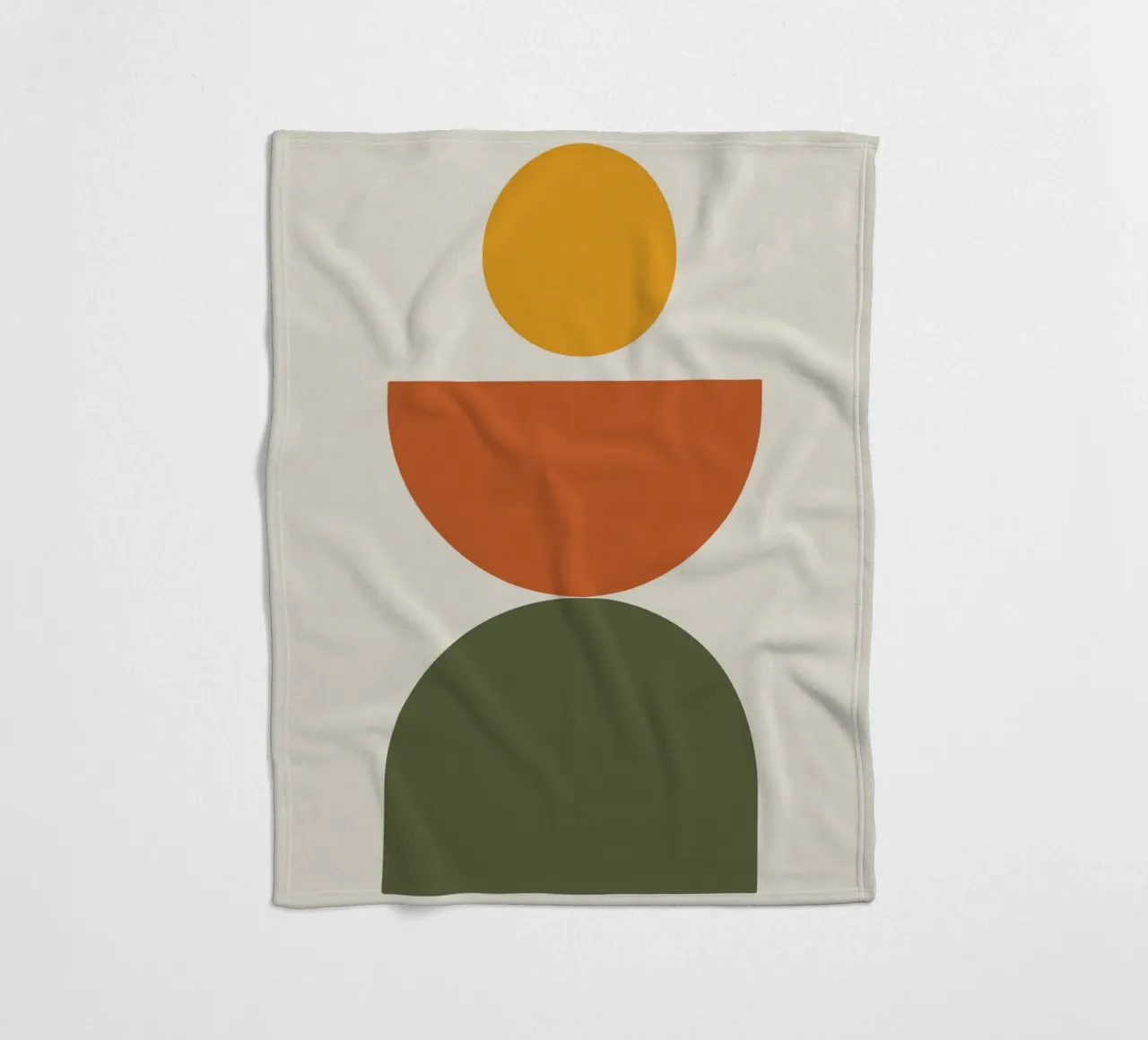 Boho Float Geometric Forms with Soft Shadows Fleecedecke von LisaArtes
