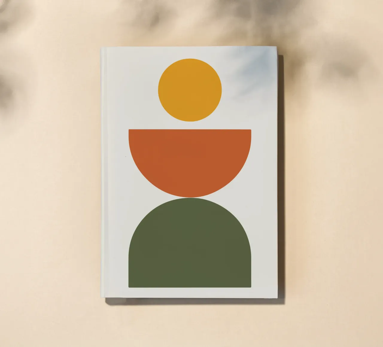 Boho Float Geometric Forms with Soft Shadows carnet de notes de LisaArtes