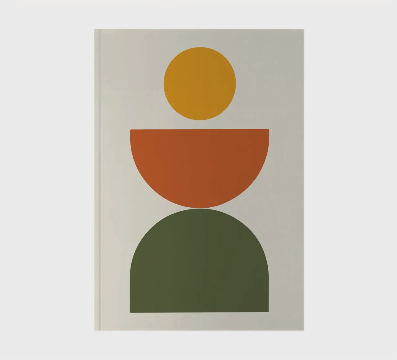 Boho Float Geometric Forms with Soft Shadows carnet de notes de LisaArtes