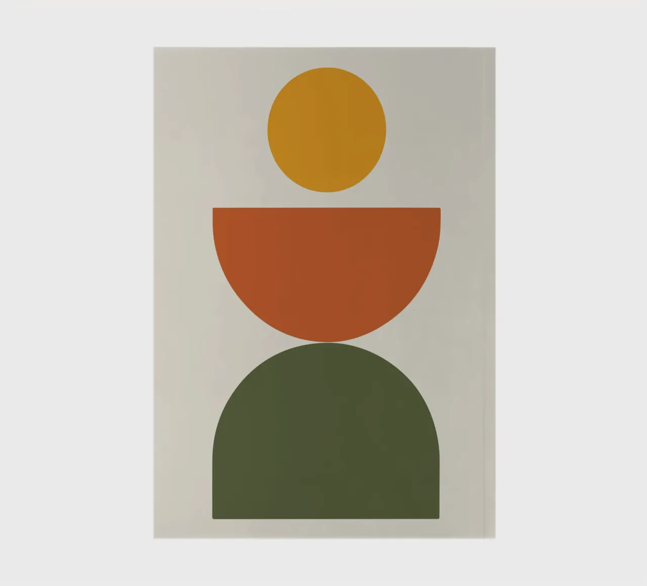 Boho Float Geometric Forms with Soft Shadows carnet de notes de LisaArtes