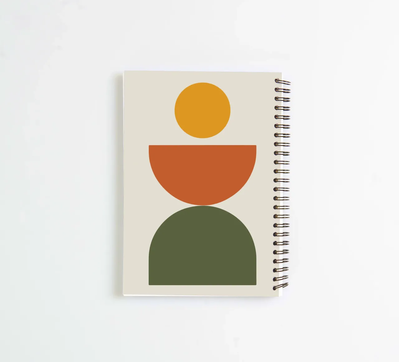 Boho Float Geometric Forms with Soft Shadows Ringbuch von LisaArtes