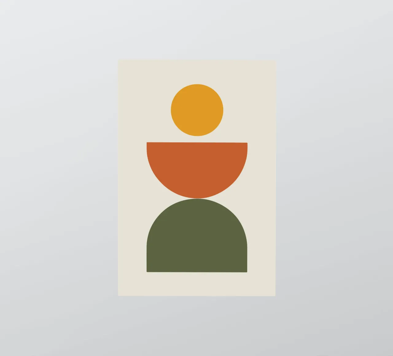 Boho Float Geometric Forms with Soft Shadows autocollant de LisaArtes