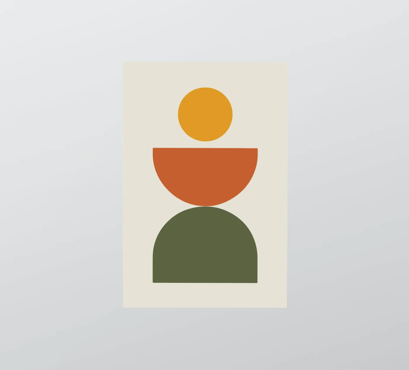 Boho Float Geometric Forms with Soft Shadows sticker by LisaArtes