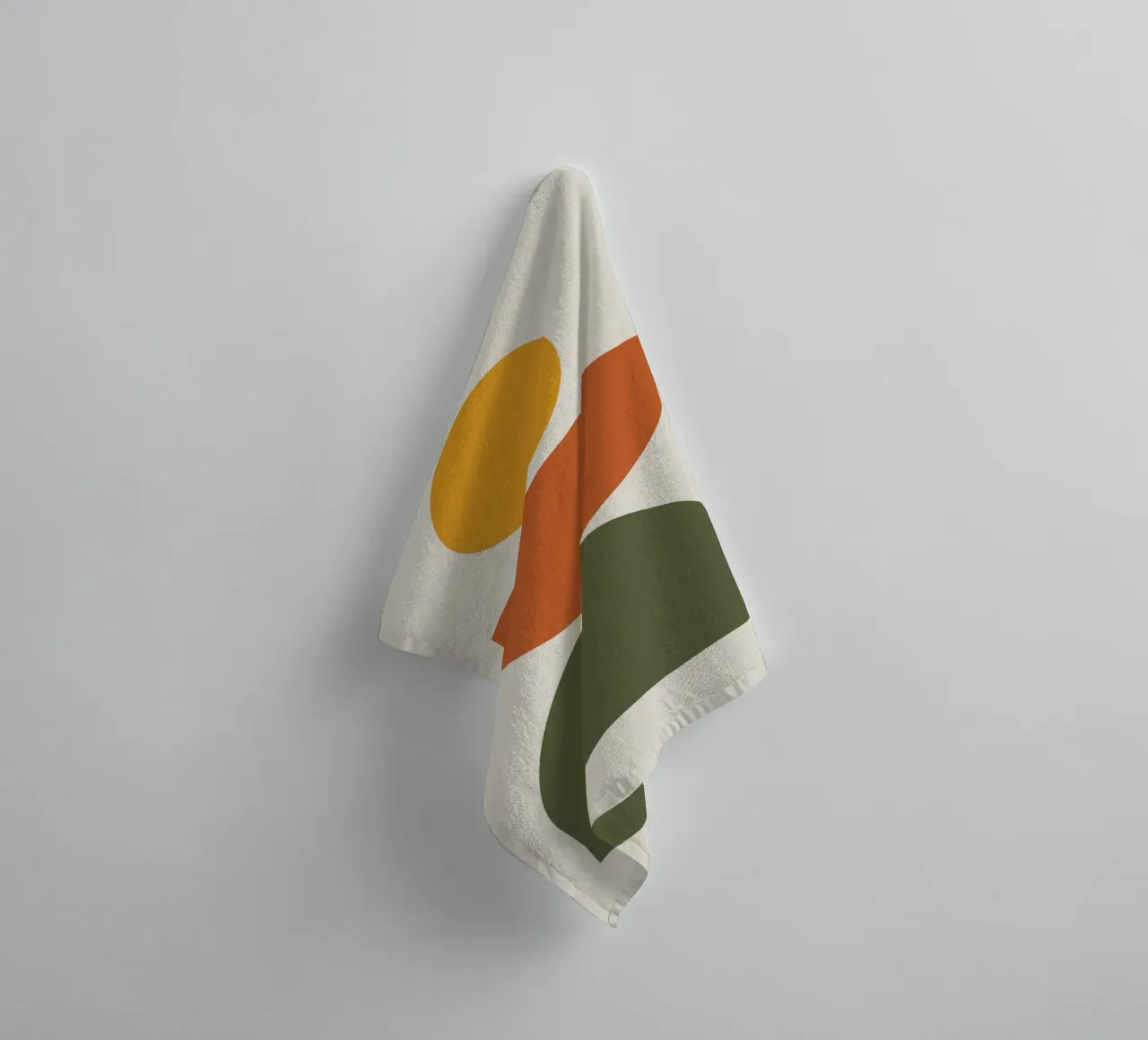 Boho Float Geometric Forms with Soft Shadows serviette de bain de LisaArtes