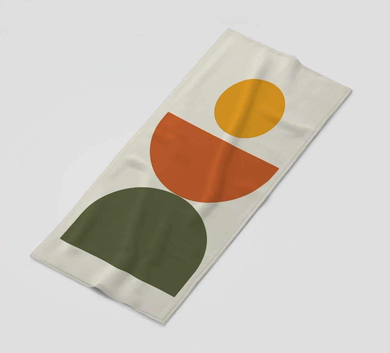 Boho Float Geometric Forms with Soft Shadows serviette de plage de LisaArtes