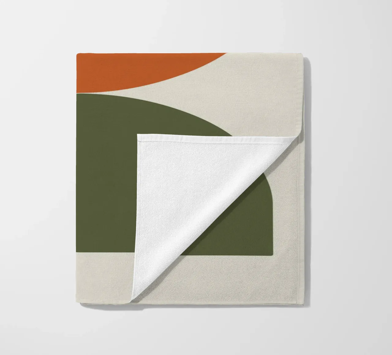 Boho Float Geometric Forms with Soft Shadows serviette de plage de LisaArtes