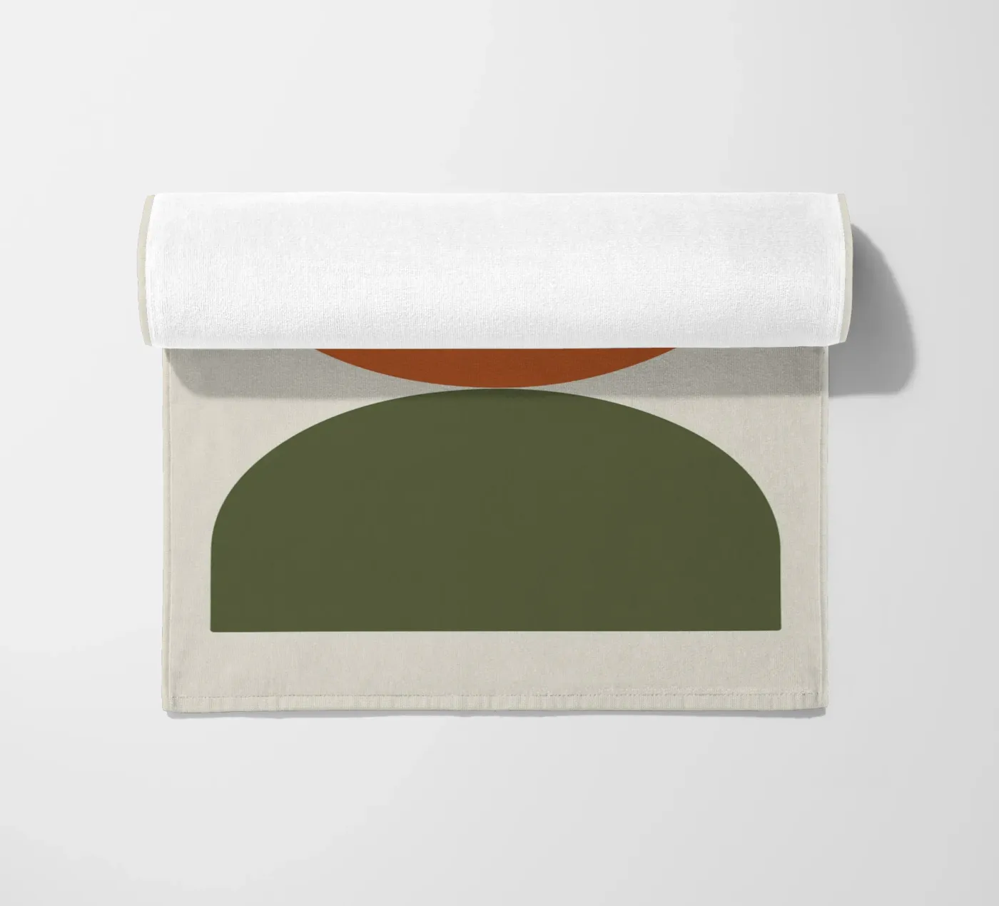 Boho Float Geometric Forms with Soft Shadows telo mare da LisaArtes