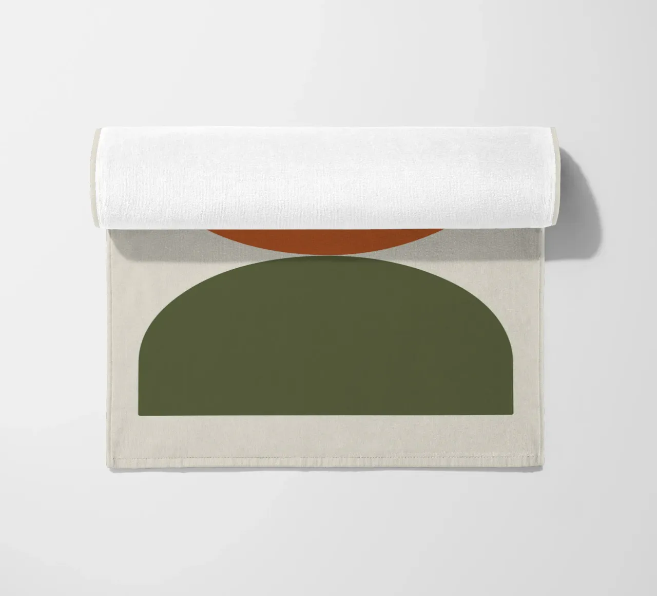 Boho Float Geometric Forms with Soft Shadows serviette de plage de LisaArtes