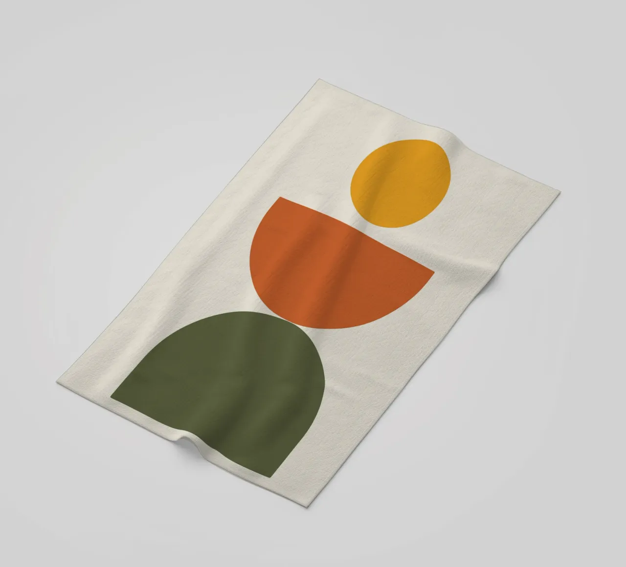 Boho Float Geometric Forms with Soft Shadows serviette de plage de LisaArtes