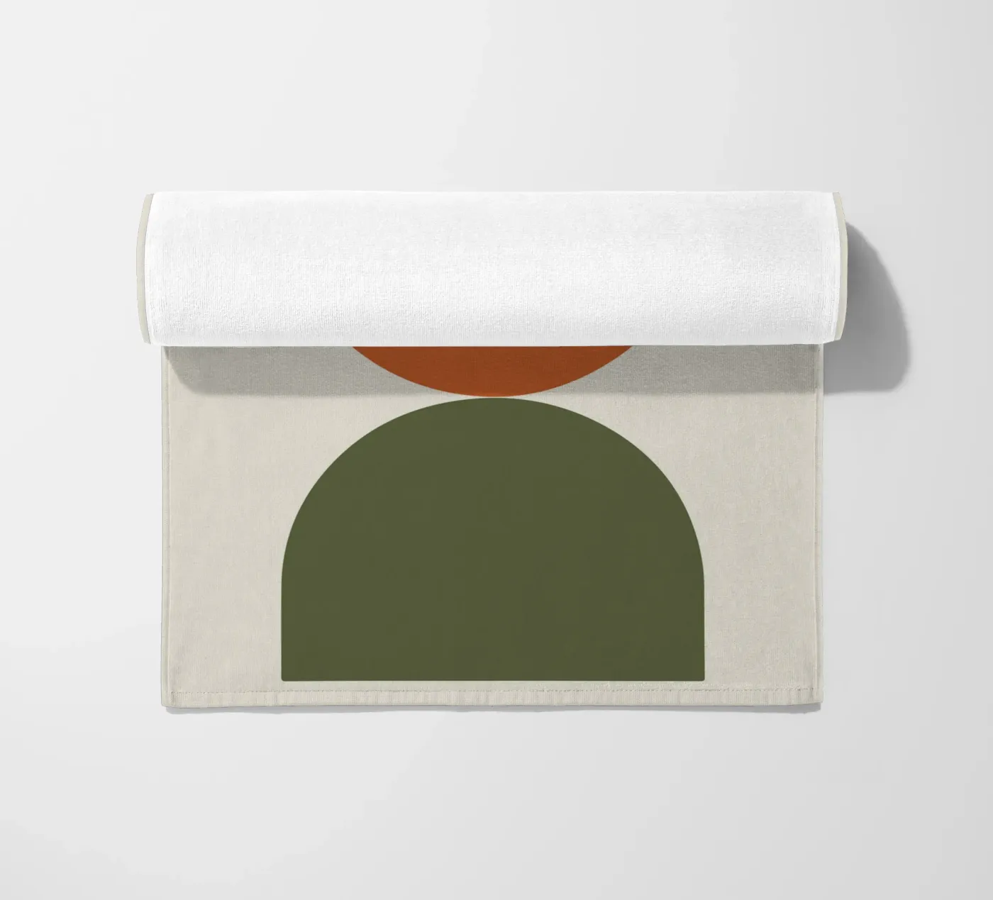 Boho Float Geometric Forms with Soft Shadows telo mare da LisaArtes