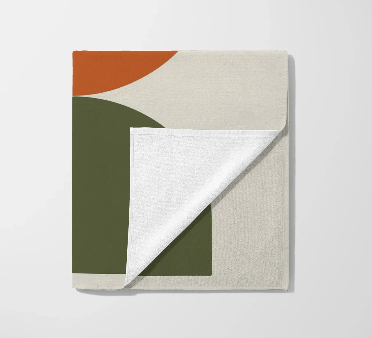 Boho Float Geometric Forms with Soft Shadows serviette de plage de LisaArtes