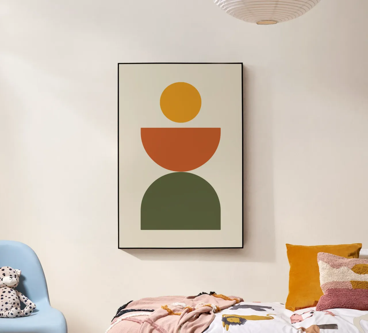 Boho Float Geometric Forms with Soft Shadows Acryl-Glas von LisaArtes