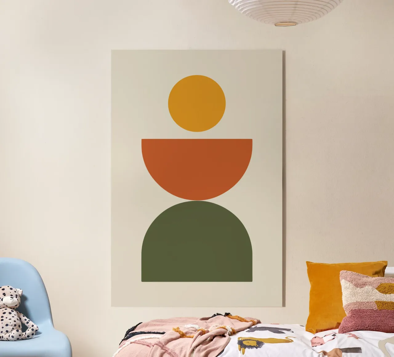 Boho Float Geometric Forms with Soft Shadows Acryl-Glas von LisaArtes