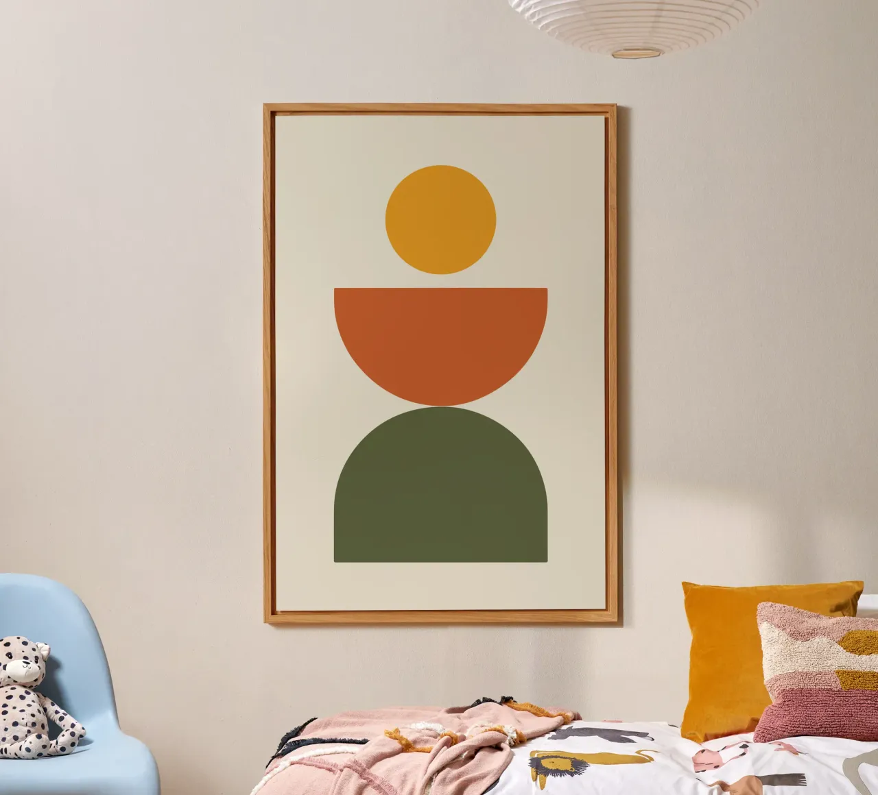 Boho Float Geometric Forms with Soft Shadows Forex-Platte von LisaArtes