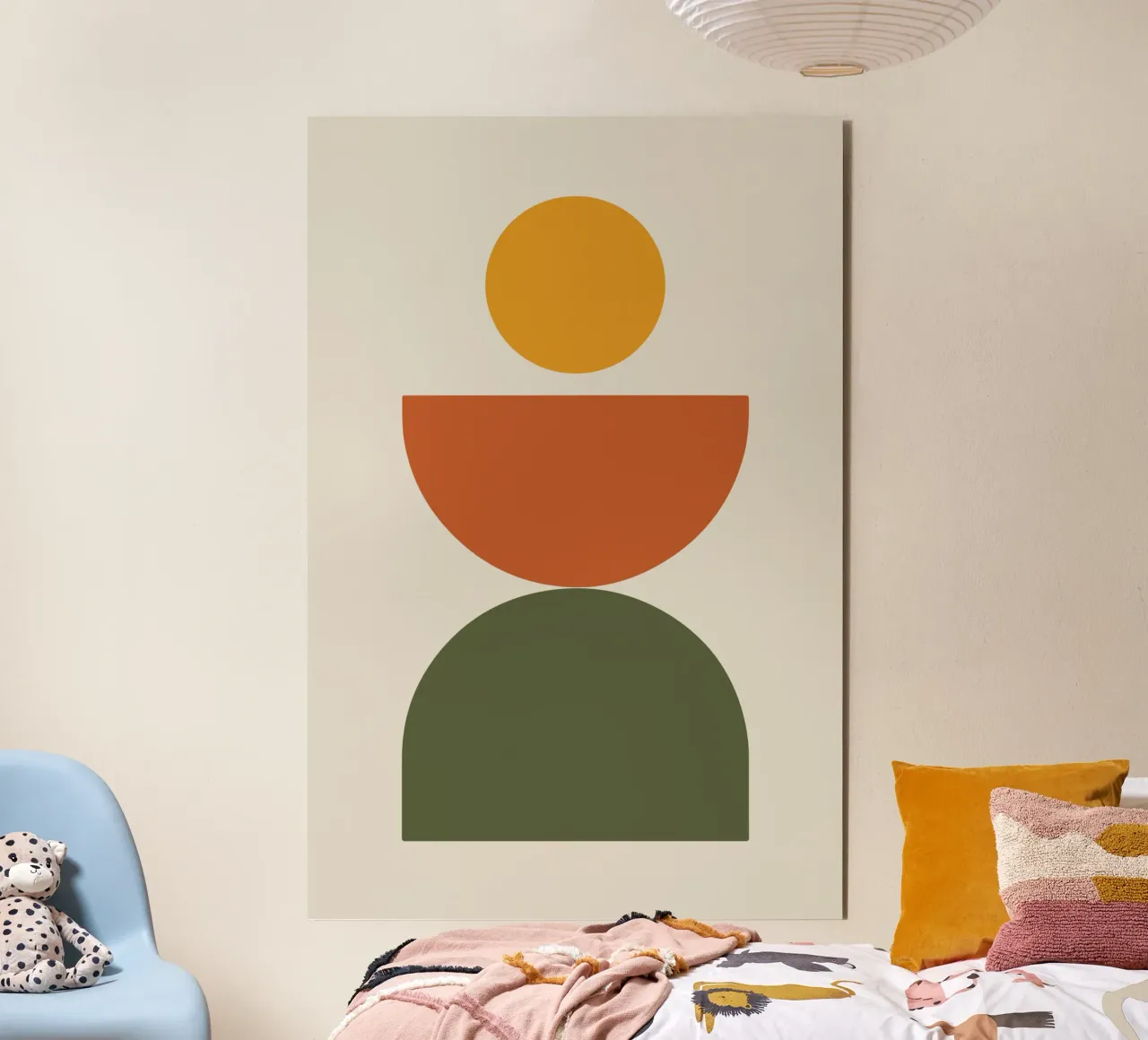 Boho Float Geometric Forms with Soft Shadows Forex-Platte von LisaArtes