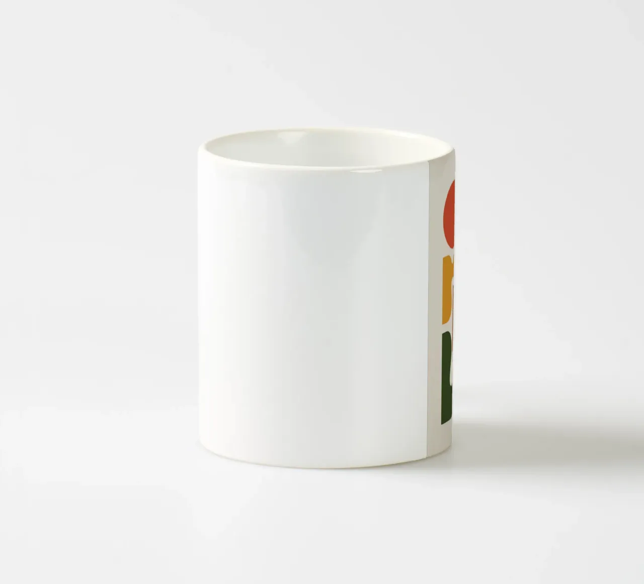Boho Hand with Abstract Landscape tazza in ceramica da LisaArtes