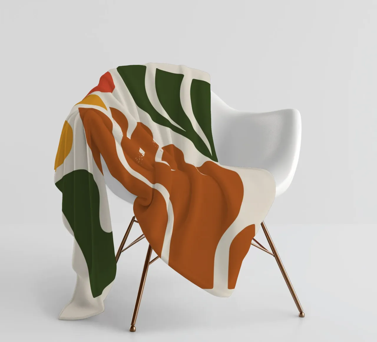 Boho Hand with Abstract Landscape coperta in pile da LisaArtes