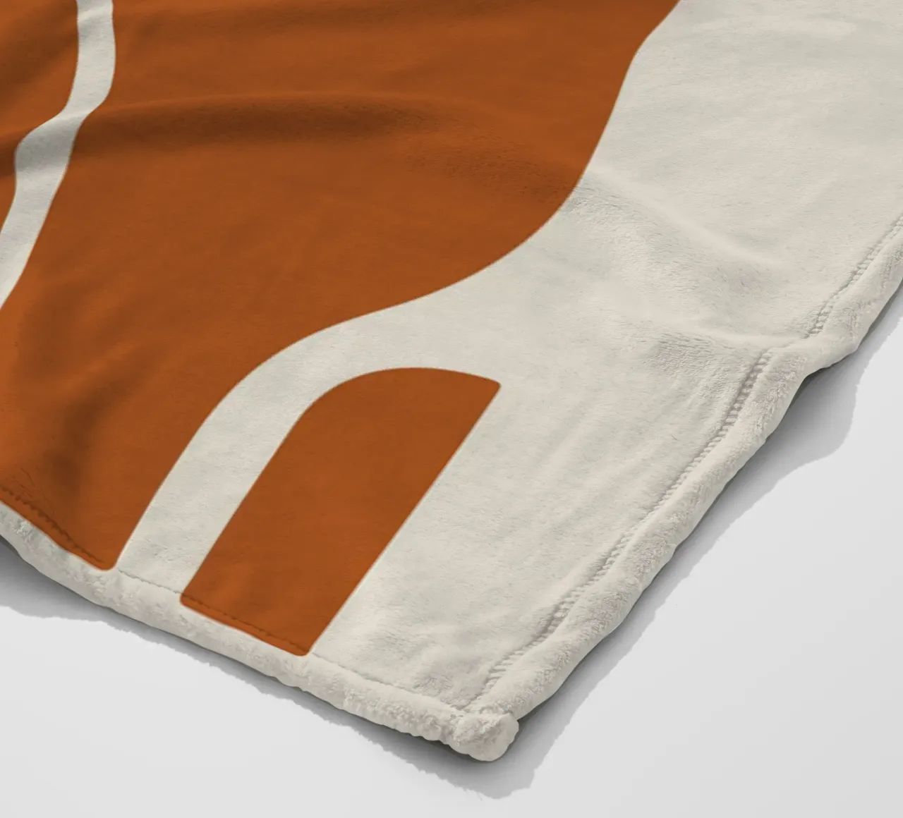 Boho Hand with Abstract Landscape coperta in pile da LisaArtes