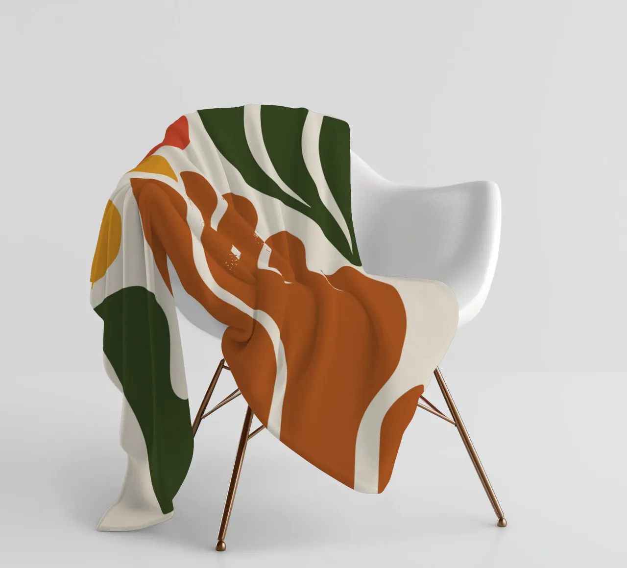 Boho Hand with Abstract Landscape coperta in pile da LisaArtes