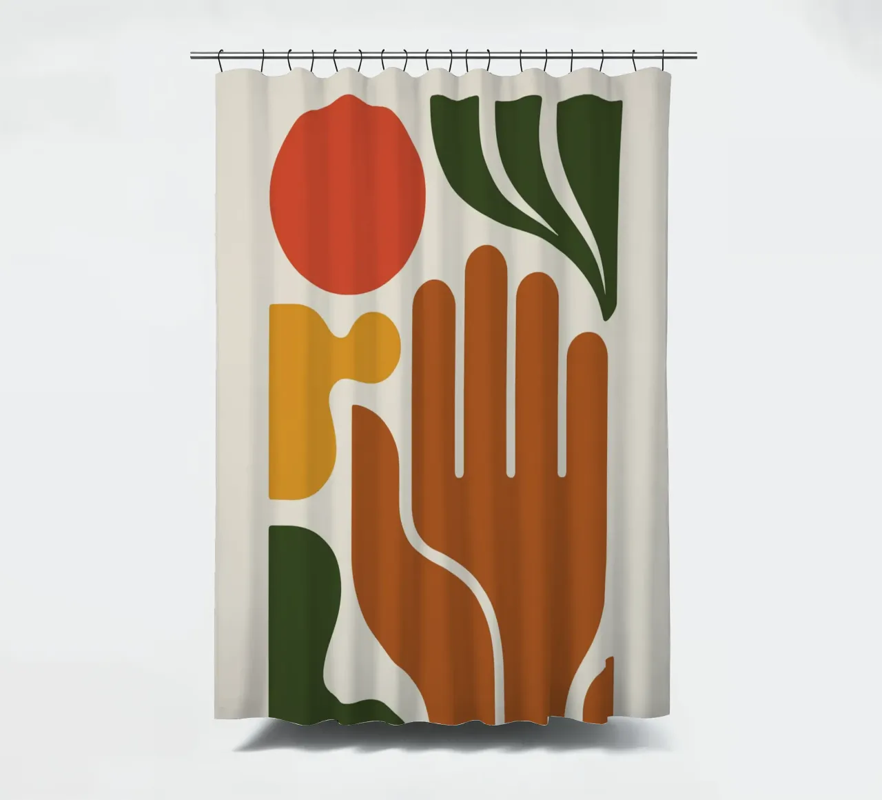 Boho Hand with Abstract Landscape tenda da doccia da LisaArtes