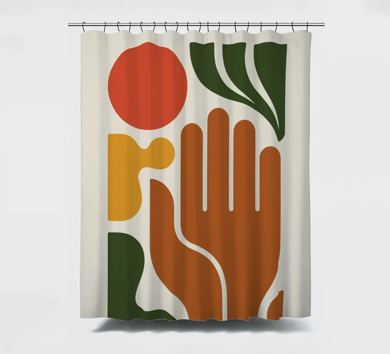 Boho Hand with Abstract Landscape tenda da doccia da LisaArtes