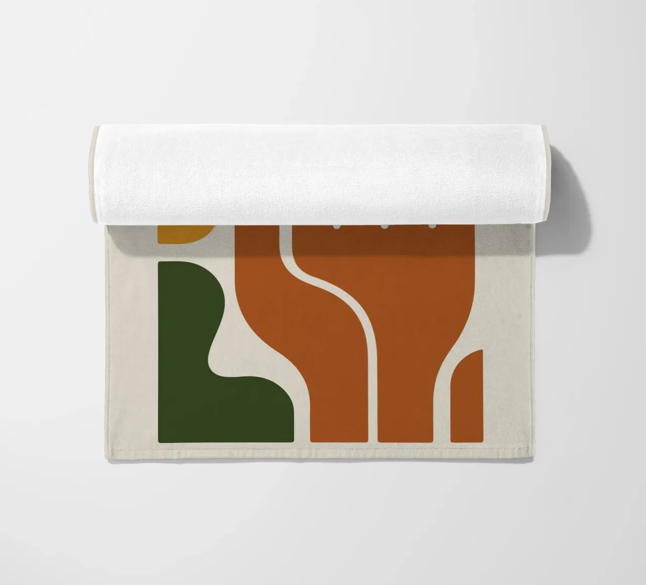 Boho Hand with Abstract Landscape telo mare da LisaArtes